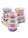 Glass Meal Prep Containers 12 Pieces Mixed Glass Food Storage Containers with Lids Glass Lunch Box Portion Control Airtight Glass Bento Box Lunch Containers 12 Pieces Purple.