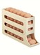 Egg Storage Box 4-Layer Automatic Rolling Basket, Holds 30 Eggs for Fridge, Cabinet, and Counter
