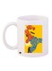 Super Mario Printed Coffee Mug White/Yellow/Blue