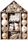 70 Pcs Christmas Balls Ornaments Set,Gold and White Christmas Tree Decorations, Shatterproof Hanging Ornaments for Xmas Holiday, Christmas Decorations Easy to Use (Gold &amp; White)