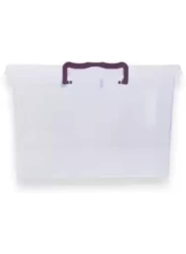 Stackable Storage Container, Heavy Duty Clear Storage Box With Latch Locking Lid- 30Ltr