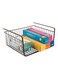 Metal Under Shelf Storage Basket Silver 12.5x6x10inch