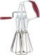 Metaltex Rotary Whisk Stainless Steel Mechanical Hand Held Food Mixer Rotary Egg Beater - Size: 25 Cm