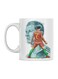 Ceramic Printed Mug White/Grey/Brown
