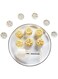 Dubai Gallery Cake Mold Set Hand Pressure Mould White 1.8 X 6.2Inch