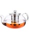 Incrizma Glass Teapot Kettle with Stainless Steel Infuser and Lid for Loose Leaf Tea Heat Resistant Borosilicate Stovetop Safe Tea Strainer Steeper 1000ml