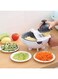 Smoni 9 in 1 Multifunction Portable Vegetable Cutter with Drain Basket Magic Rotate Vegetable Slicer Chopper and 9 Different Cutter Kitchen Tool (Plastic) (Pack of 1)
