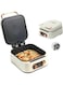 Electric Grill &amp; Hot Pot Cooker, Non-Stick Baking Tray &amp; Hot Pot Cooker, Compact Pancake Maker, Easy Clean BBQ Grill, Versatile Kitchen Multi-Cooker, Kitchen Appliance, Easy to Clean