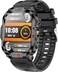 Blaktron Storm S1 Smartwatch - 2.01" HD Display, Long Battery Life, Bluetooth Calling, Water Resistant, Heart Rate, Sleep Tracking, 100+ Sports, SPO2, AI Voice, Rugged (Black)- International Version