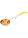Perforated 5 Oz Spoodle, Scoop, Food Portioner, Portion Controller - Stainless Steel - Yellow Handle - 1Ct Box - Met Lux - Restaurantware