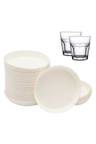 Disposable Paper Cup Cover, White Coffee Cup Cover, Hot Cup Lids for Home Kitchen Cafe Parties Wedding Hotel Bars
