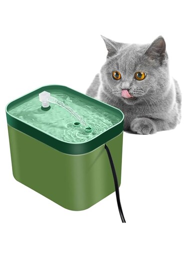 GMStahlei Cat Water Fountain,Cat Water Dispenser,Ultra Silent Cat Fountain,with Activated Carbon Filter,Pet Water Fountain, Automatic Drinking Water Dispenser for Cats and Small Dogs