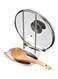 Stainless Steel Lid And Spoon Stand Silver