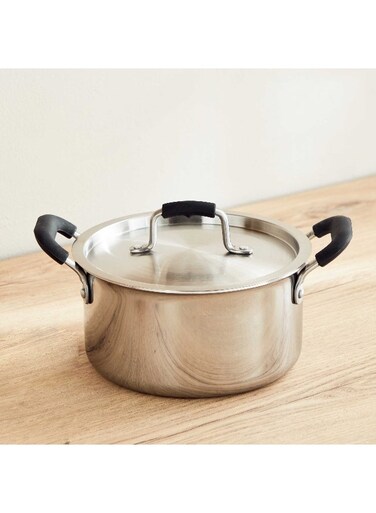 Box Glisten Triply Casserole with Steel Lid 26 x 13 x 20