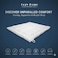 Ultra Soft Mattress Topper 500 GSM   Luxury Microfiber Bed Topper with Elastic Corner Straps   Extra Plush Fiber Filled Mattress Pad for Back Pain Relief &amp; Hotel Comfort (Double Size (120x200 cm))