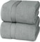 Cozy Home Premium Bath Towels - Luxury Hotel Quality 600 GSM 100% Genuine Combed Cotton, Super Soft &amp; Absorbent Family Bath Towels 70x140 cm Perfect for Daily Use (2 Piece Bath Towel, Cool Grey)