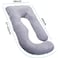 U-Shaped Pregnancy Pillow &amp; Long Body Pillow Bundle   Full Body Maternity Support for Side Sleepers   Back, Belly, Hip &amp; Leg Pain Relief   Soft Washable Cover   Cozy Home