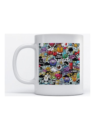 Mug Grafitti for Coffee and Tea White