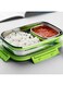 2heet Stainless Steel Lunch Box With Air Tight Spill Proof Lid, Container Insulated Tiffin Box/Lunch Box For Boys And Girls For Office/School (Green), 900 milliliter
