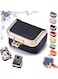 Leather Mini Jewelry Box, Portable Vintage-Inspired Genuine Leather Coin Purse Jewelry Case with Kiss Lock, Mini Travel Ring Box for Women for Earring/Ring/Necklace/Bracelet(Black)