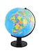 ECVV World Globe Political Map Globe - English Map - Educational Geographic Modern Desktop Decoration - Stainless Steel Arc And plastic Base - School, Home,Office, 18.2cm