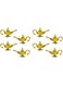 Beistle 8 Piece Magic Genie Lamp Centerpiece Decorations For Arabian Nights Moroccan Theme Parties And Indian Princess Birthday, 14.75" X 7.75", Gold