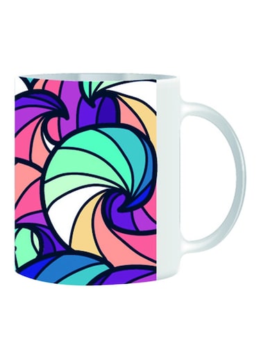 Art Pattern Colourful Design Mug Multicolour