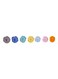 Vin 8-Piece Classic Grape Glass Marker Blue/Yellow/Grey