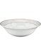 Shallow 23Cm Porcelain Platinum Bowl With Gold Rim, White, 23 Cm, Ts-J1-14