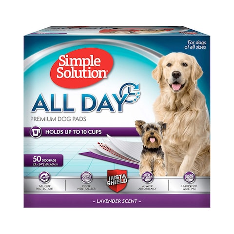 All Day 6-Layer Premium Dog Pads, 23 x 24 in (Pack of 50)