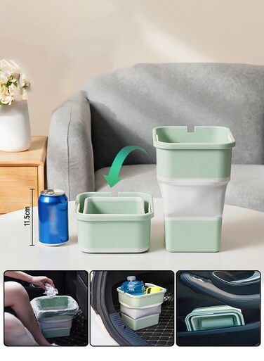 Car Trash Can, Universal Vehicle Mini Leakproof Garbage Can Bin, Mini Essential Car Accessories for Interior, Car Organizers and Storage for Front Back Seat Accessories for Auto, Office, Home