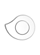 6-Piece Eva Tea Saucer Clear 135mm
