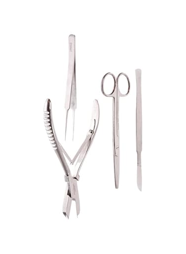 TAMSCO Basic Fragging Kit of 4 Pieces (M-1090, M-1140, T Cutters for Hard and Soft Coral Stainless Steel Convenient Button Case Good for Fresh and Salted Water