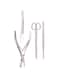 TAMSCO Basic Fragging Kit of 4 Pieces (M-1090, M-1140, T Cutters for Hard and Soft Coral Stainless Steel Convenient Button Case Good for Fresh and Salted Water