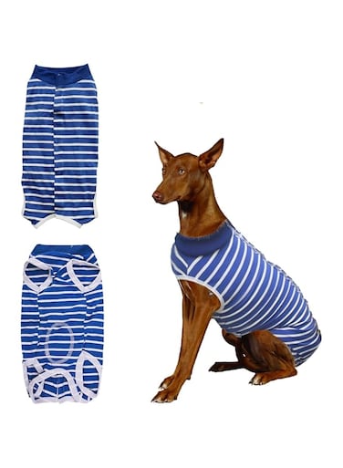 KOWVOWZ Dog Recovery Suit, Surgical Recovery Suit for Dogs After Surgery, Dog Recovery Shirt for Female Male Dog, E-Collar Alternative Pet Vest, Post Operative Abdominal Wounds Protector (S 4-8lb)