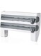 YWH-WH Kitchen Organizer Cling Film Sauce Bottle Storage Rack Tin Foil Paper Towel Holder Kitchen Shelf Plastic Wrap Cutting Tools-Gray Blue