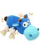 AquaFalcon Dog Plush Toy for Large Aggressive Chewers, Indestructible Dog Squeaky Toys, Stuffed Animals Toys with Cotton Material and Crinkle Paper, Durable Chewing Toys (blue)