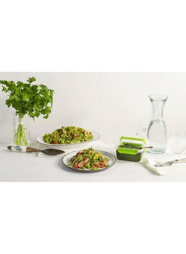 Match Ups Clips Oblong Food Storage Container, Green, 353 Ml