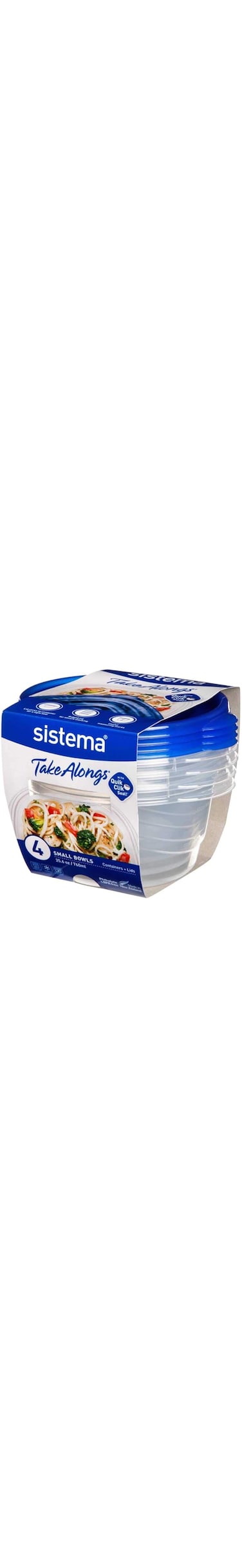 Sistema Takealongs Small Bowl 4Pack 760ML