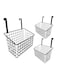3Pcs Basket metal door-hung organiser kitchen hanging shelf
