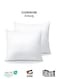Bedding Throw Pillows Insert Cushion Filler Outer Cover HD Microfiber Filling 500 grams Ultra Soft Fiber Size 50x50cm , 20x20inch Cushion Inserts Home Decor White (Pack of 2)