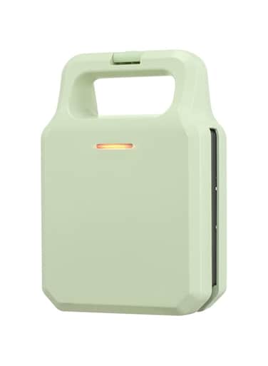 Tepengdie Mini sandwich Maker, Waffle Maker Panini Press Breakfast Sandwich Maker Grilled Cheese Maker Machine Kitchen Appliances Camping 600W, Lunch, Snack,Desserts Green