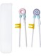 Kids Chopsticks - 2 Pairs Cute Donut Lollipop Cartoon Design Plastic Training Chopsticks for Kids Beginners, Chopstick Trainer/Helper