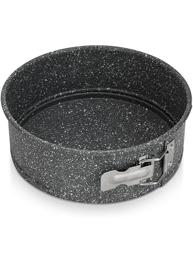 Fissman Springform Cake Pan 24cm, Carbon Steel Granite Non Stick Coating Springform Pan   Removable Bottom   High Heat Durable Cake Mold   Non Toxic PFOA Free Bakeware Perfect for Cakes and more