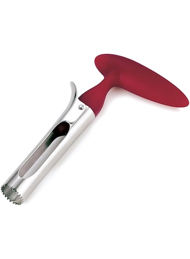 Cuisipro Apple Core Cutter 747150 - Apple Corer, Ergonomic, Innovative Design for Easy Cuting, Red/Stainless Steel, Pack of 1