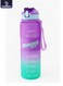 1000ml Motivational Winning Spirit Water Bottle with Time Markers, One-Touch Lockable Lid, Flip-Up Integrated Straw, One Carry Handle and Non-Slip Lid - BPA-Free, Leak-Proof Lid, Eco- Friendly, Plastic, Reusable, Drink Reminder Water Bottle for Adults and Kids in School, Office, Daily Hydration, Gym, Fitness, Yoga, Cycling, Hiking, Outdoor Camping, Hiking, Sports and Travel, 32oz Bottle