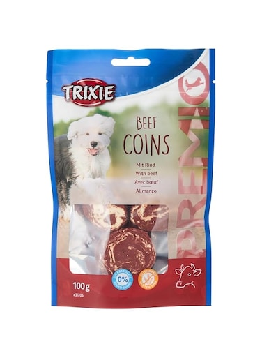 Trixie Premio Beef Coins Dog Treats - 100G