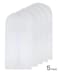 Garment Bags for Hanging Clothes 24'' x 30'',Transparent with Zipper for Shirt, Suit and Jackets, 5 packs