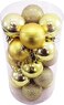 Christmas Ball Ornaments 20pcs X Mas Decoration Each in Drum Festive Holiday Tree Decor Shiny &amp; Glittering Balls for Christmas Parties DIY Crafts and Holiday Home Decorations (Golden Clr)
