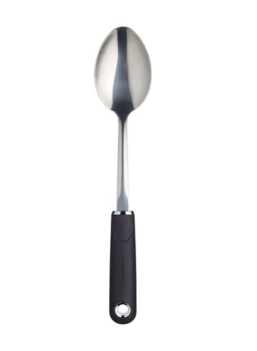 Class MasterClass Soft-Grip Stainless Steel Cooking Spoon, Carded